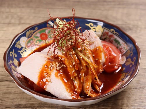 しっとり蒸し鶏の本格よだれ鶏